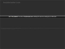 Tablet Screenshot of boulderwater.com